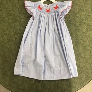 Girls smocked dress